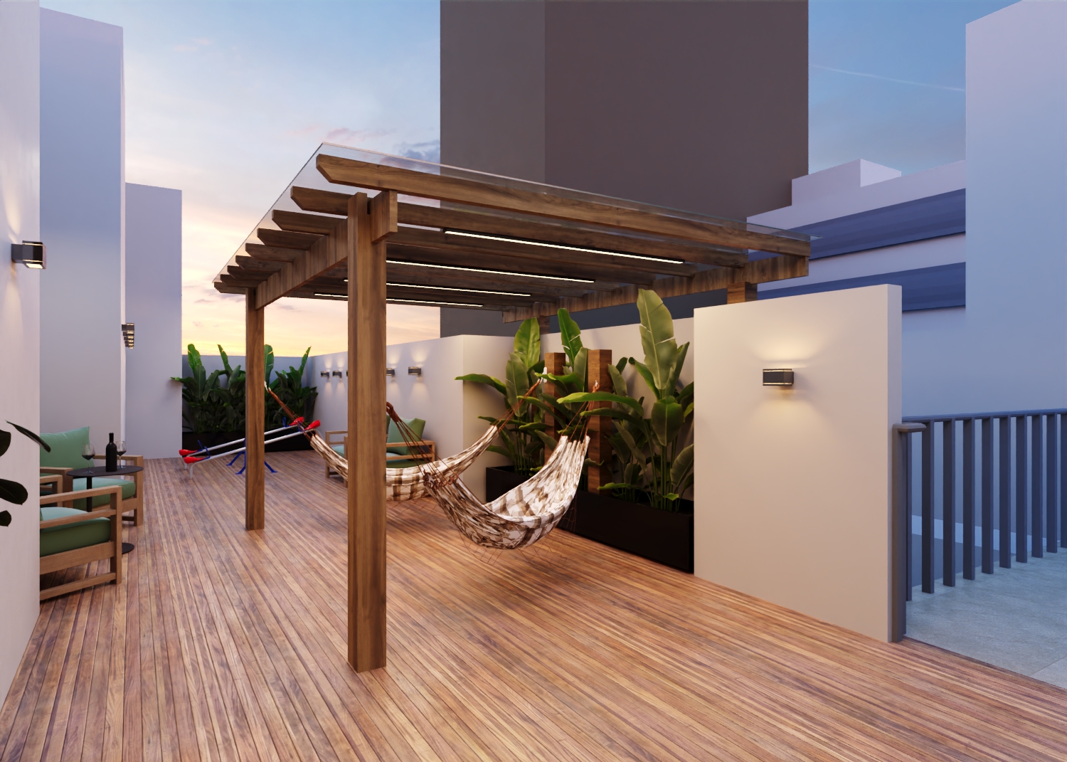 Perspectiva 3D dos ambientes do El Shaday